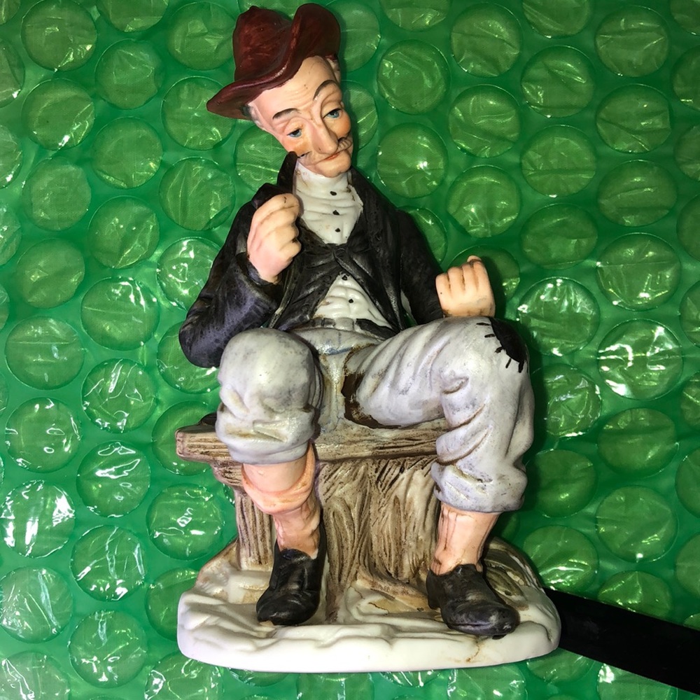 Vintage Art Mark Americana Statue Old Man #5835 7